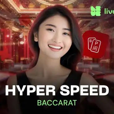 Live Dealer logo of Hyper Speed Baccarat from Evolution at PlanBet Casino