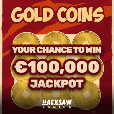 Lottery logo of Gold Coins from Hacksaw Gaming at PlanBet Casino