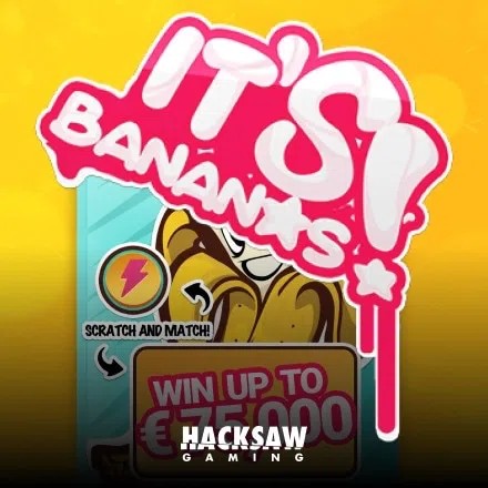 It’s bananas! online game logo by Hacksaw Gaming on planbetcasino.de
