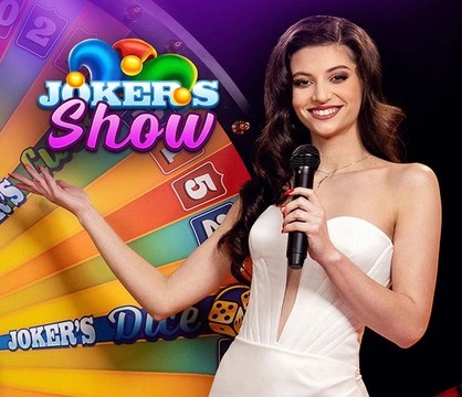 Joker’s Show online game logo by Skywind Group on planbetcasino.de