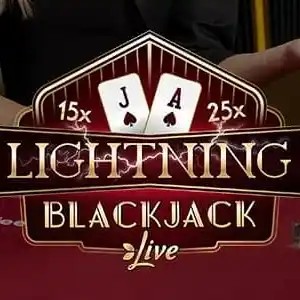 Lightning Blackjack logo – Live Dealer by Evolution at PlanBet Casino